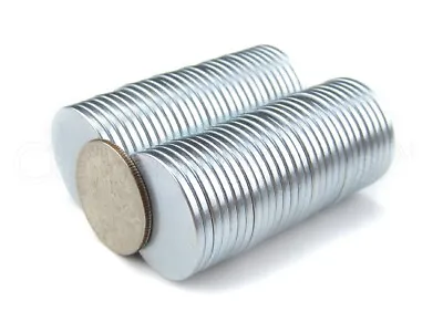 100 Pack - Neodymium Magnets - 3/4  X 1/16  - N35 Disc Magnet - Strong 19x1.5mm • $74.99