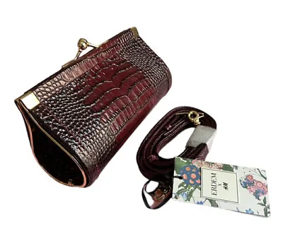 ERDEM X H&M Small Leather Shoulder/Clutch Bag Handbag Crocodile BNWT • £75