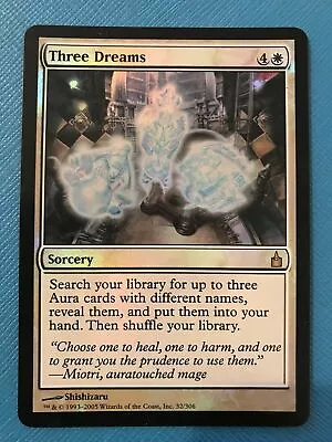 X1 Foil Three Dreams (LP) Ravnica - Commander - White - Rare Magic MTG • $24.94