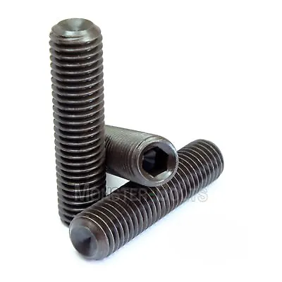 M5 Socket Set Screws W/ Cup Point 45H Alloy Steel Black Ox DIN 916 / ISO 4029 • $4.91