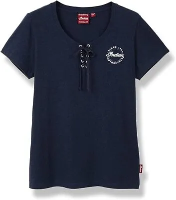 Genuine Indian Motorcycle Women's Diamante Shirt Navy Blue S Small P/N 286164902 • $57.80