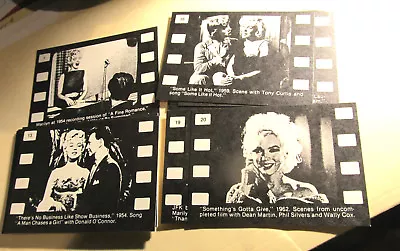 Marilyn Monroe Movie Trading Card Set 20 Cards Black & White Scenes 1949-62 NEW • $34