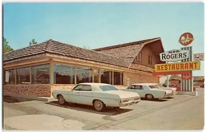 MRS. ROGERS RESTAURANT Claxton GA Roadside Diner C1970s Cars Vintage Postcard • $3.60