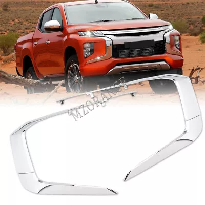 4x Front Bumper Molding Trim For Mitsubishi Triton L200 2019-2022 Replacement • $72.19