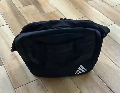 Adidas Laptop Black  Messenger Bag Shoulder Strap Handles Pockets Zip New • $29