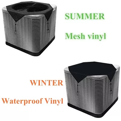 Outside Air Conditioner Mesh Cover Winter Summer AC Unit Compresser Protector • $12.99