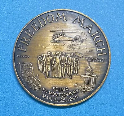  1965 Selma. Ala. MARTIN LUTHER KING Freedom March Bronze Medallion  • $125