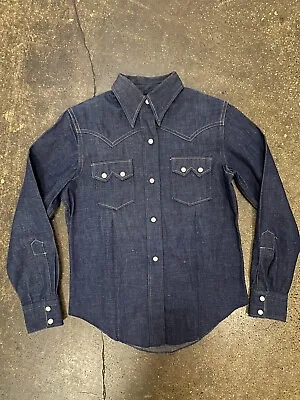 1950s Deadstock Denim Western Shirt • $700