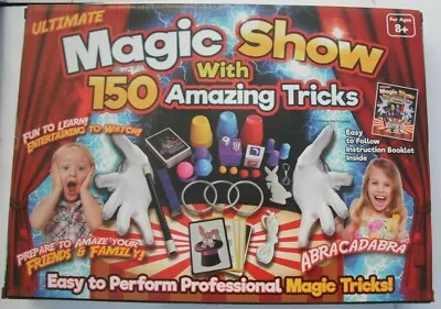 £9.99 • Buy Ultimate Magic Show With 150 Amazing Tricks Kids Magician Full Set Wand Cards 57