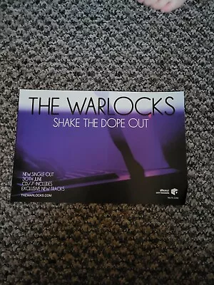 Bel4 Advert 5x8 The Warlocks : Shake The Dope Out Single • £5.99