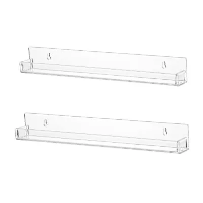  Nail Polish Rack Wall Mounted Shelf 2 PackClear Acrylic Nail Clear2 PCS • $20.23