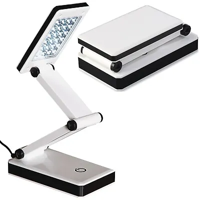 £12.95 • Buy Folding LED Desk Lamp Touch Control Bedside USB Table Study Reading Night Light