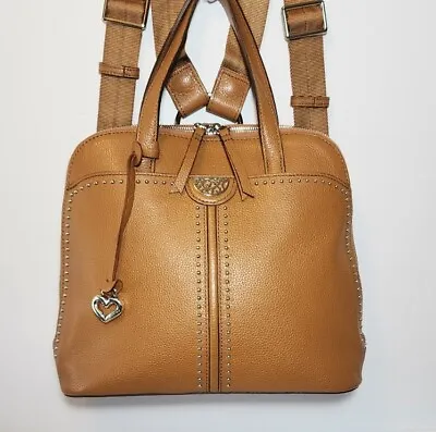 Brighton Brown Miles Convertible Backpack Crossbody Handbag Retired Color Mp$440 • £268.89