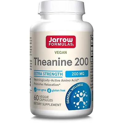 £26.18 • Buy Jarrow Formulas L-Theanine 200mg 60 Veggie Capsules, Sleep Aid Relaxation Stress