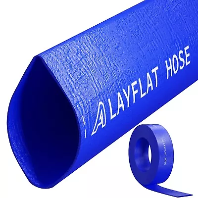 Layflat Hose PVC Flood Drainage Discharge Submersible Dirty Water Pump Lay Flat • £5.25