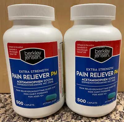 $27.49 • Buy Berkley Jensen Ex Strength Non-Aspirin PM Tylenol Pain Relief 1000 Ct EXP 11/23
