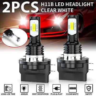 H11B LED Headlight Bulbs Kit For Hyundai Veloster 2012-2015 Low Beam 6000K USA • $11.49