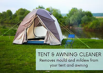 Tent & Awning Cleaner Removes Mould Mildew Dirt Algae Advanced Formula Makes 5L • £8.79