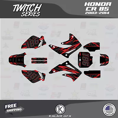 Graphics Kit For Honda CR 85 2003-2014 CR85 Twitch-Red • $148.99