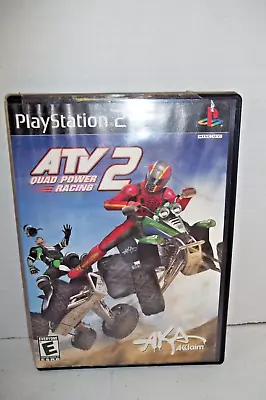 PS2 Playstation 2 Video Game ATV 2 QUAD POWER RACING Complete W Manual TESTED • $9.95