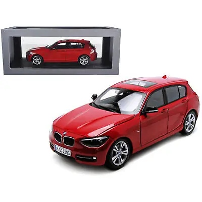 Paragon 1/18 Diecast Car Model BMW F20 1 Series Opening Hood Rubber Tires Red • $113.14