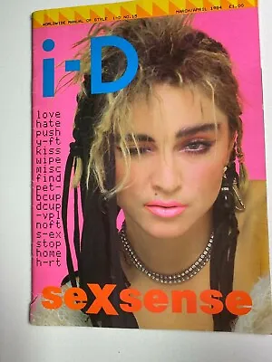 Madonna I-D Cover (March/April 1984 - No. 15) ID Magazine Super Rare Authentic • $399