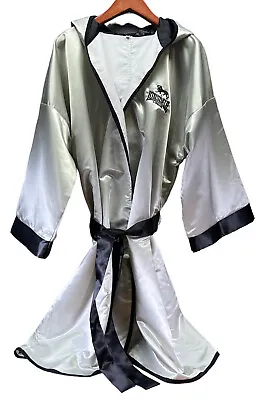 BOXING Satin Robe LONSDALE LONDON Embroidered Hooded XL Men’s • $150