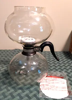 $48.99 • Buy Vintage Pyrex Silex Double Bubble Vacuum Coffee Percolator  W New Filter U-6 U-8