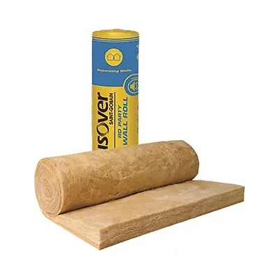 75mm Isover RD Party Wall Roll (7.74m2 Per Pack) - Minimum Order 8 Rolls • £71.40
