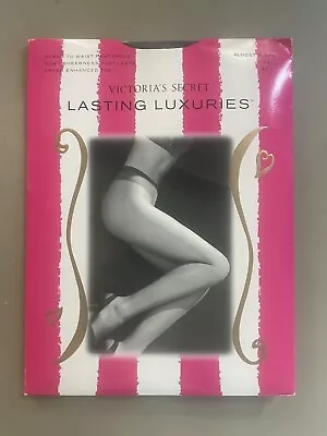 Victoria’s Secret Sheer To Waist Pantyhose Almost Black Small • $12.99