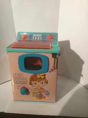 Tin Toy Yonezawa Pink Home  Washing Machine Made In Japan 1960's  ( See Video ) • $90.99