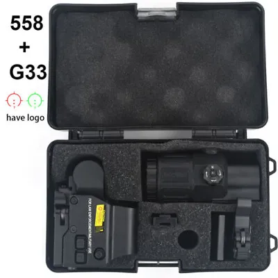 3X G33 Sight Magnifier With Switch To Side QD Mount & 558 Red Green Dot Clone • $99.99