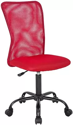 $52.99 • Buy Home Office Chair Mid Back Mesh Desk Chair Armless Computer Rolling Swivel Chair