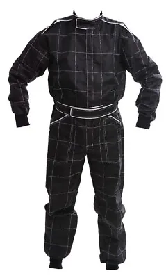 Proban RACE SUIT KART AUTOGRASS BANGER Suit BLACK All ADULT Sizes Fireproof • £59.95