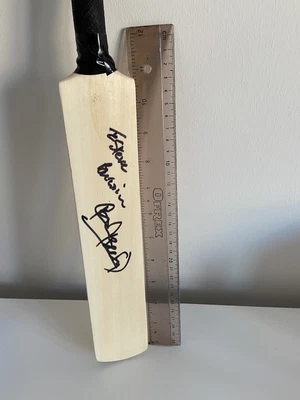 £0.99 • Buy Autographed Mini Cricket Bat Ian Botham Beefy