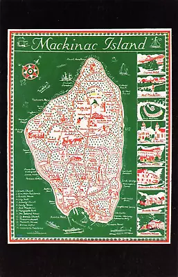 Map Of Mackinac Island Michigan • $2.99