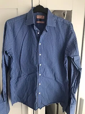 Thomas Pink Men's Shirt Collar: 16 In Blue Pinstripe • £3