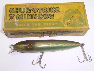 Vintage Shur-Strike Minnow #P 10 In Scarce NRA Box • $47