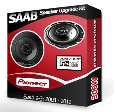 Saab 9-3 Front Door Speakers Pioneer Car Speakers 300W • £62.99