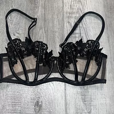 $139 • Buy Honey Birdette Amelie Black Bra 12b/34b/75b