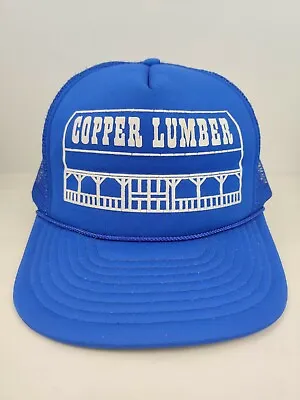 Vintage Copper Lumber Mill Trucker Hat Snapback Cap • $10