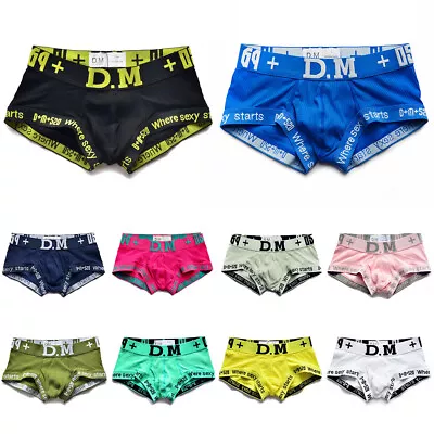 Men's Underwear Soft Boxers Briefs Cotton Low Rise Shorts Comfort Everyday Fit • $10.66