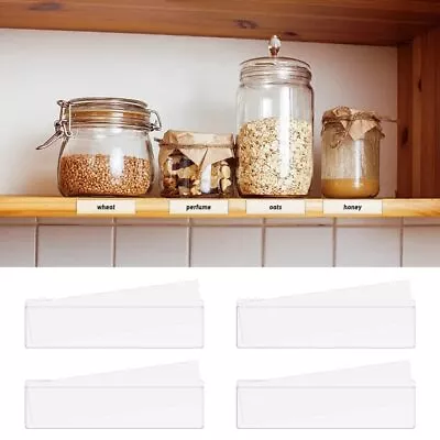 40pcs Label Holder Shelf Tag & 60 Blank Paper Clear Self Adhesive Pocket Ma... • $14.07