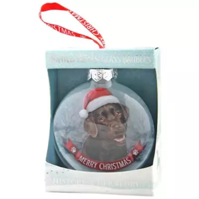 Chocolate Brown Labrador Christmas Tree Bauble Gift For Labrador Dog Lovers • £9.99