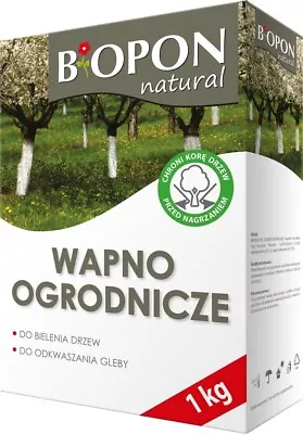 BIOPON WAPNO Lime For Whitewashing Trees And Deacidification Of Soils Agrecol • £9.99