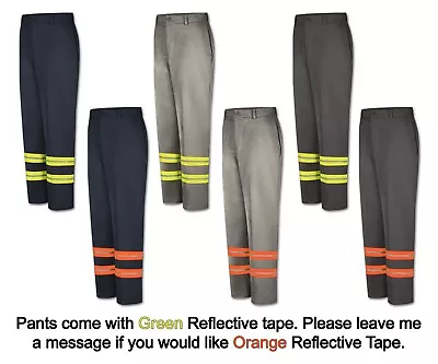 New Red Kap Reflective Pants Hi Vis Safety Towing Work Industrial Uniform PC20 • $28.98