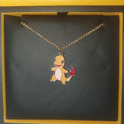 £9.99 • Buy Charmander Pokemon Necklace Pendant Chain Jewellery For Fans Kids Pokémon Charm