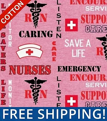 Nurses Medical Cotton Fabric - $$ Buy More - Save More $$ - #1191 • $194.25