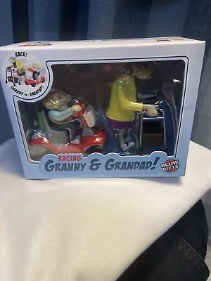 Wind Up Racing Granny And Grandad Toy Great Fun Gift And Novelty Joke Set • £10