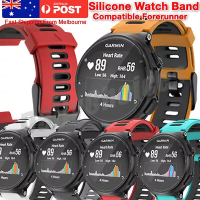 Silicone Watch Band Bracelet For Garmin Forerunner 735XT 220 230 235 620 630 • $8.69